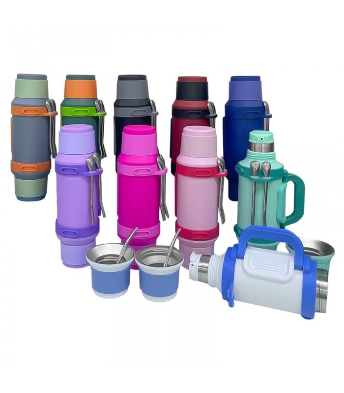 Kit Matero de Termo 1Lt con 2 Guampas de 220ml