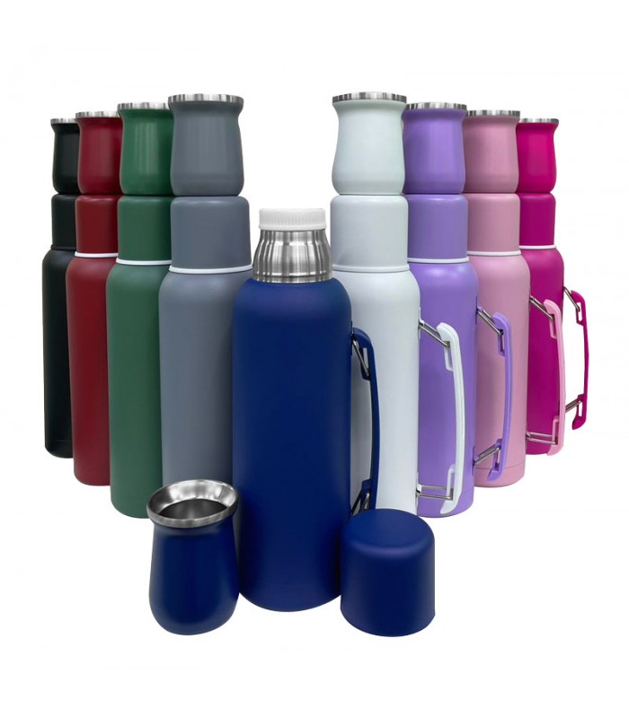 Kit Matero Termo de 1000ml con Guampa de Inox
