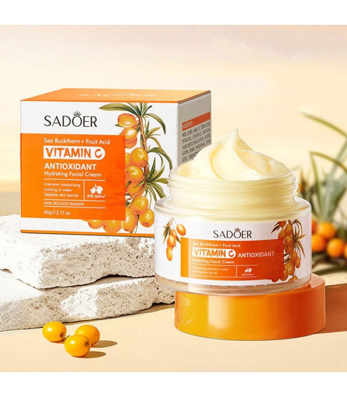 Crema Facial Antioxidante de Vitamina C Sadoer
