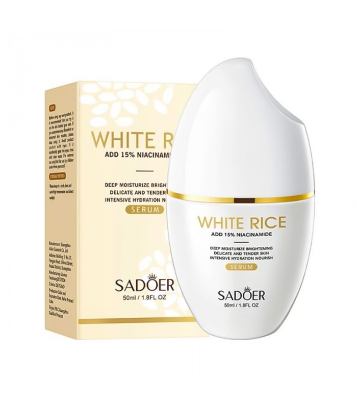 Serum Facial de Arroz con Niacinamida 15% Sadoer