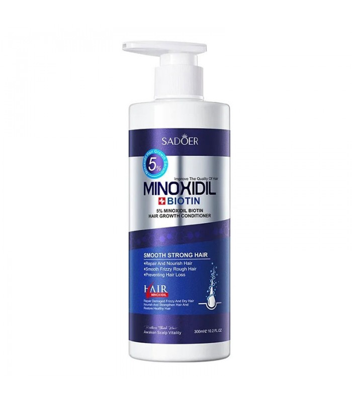 Acondicionador Minoxidil Biotin 5% de 300ml Sadoer
