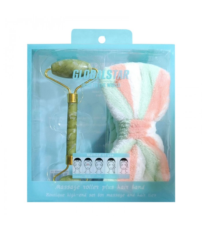 Masajeador Facial + Vincha de Maquillaje