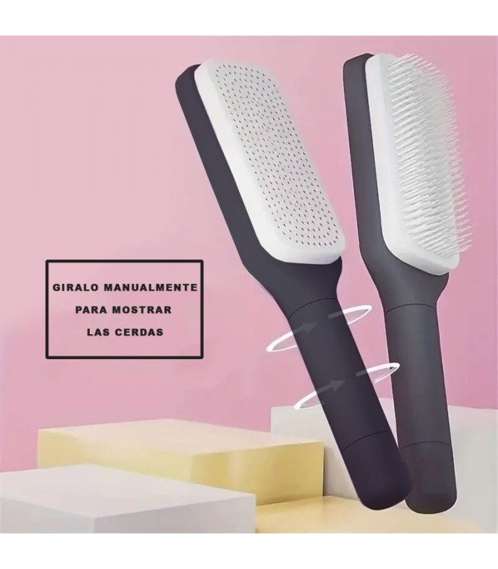 Peine Giratorio Retractil de Facil Limpieza