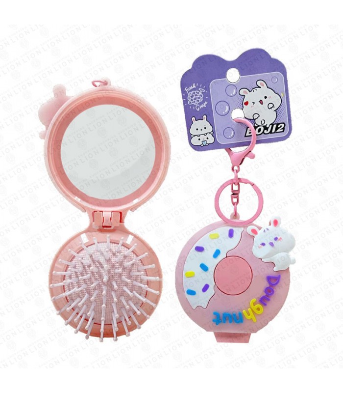 Llavero Peine Plegable con Espejito Para Cartera