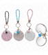 Espejo Para Cartera con Glitter & Llavero