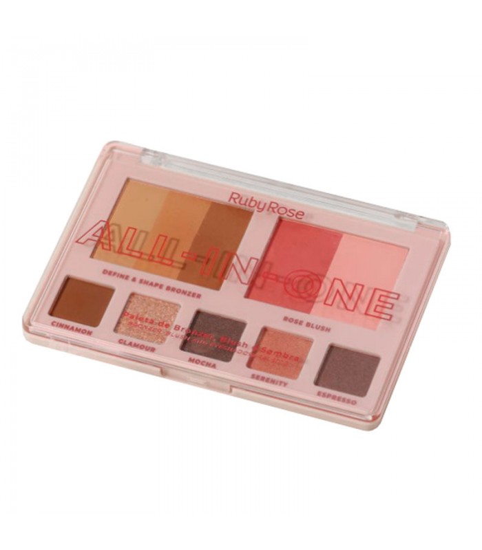 Paleta de Sombras Contorno & Rubor All in One Ruby Rose