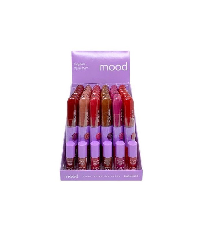 Labial Liquido Gloss Duo Ruby Rose