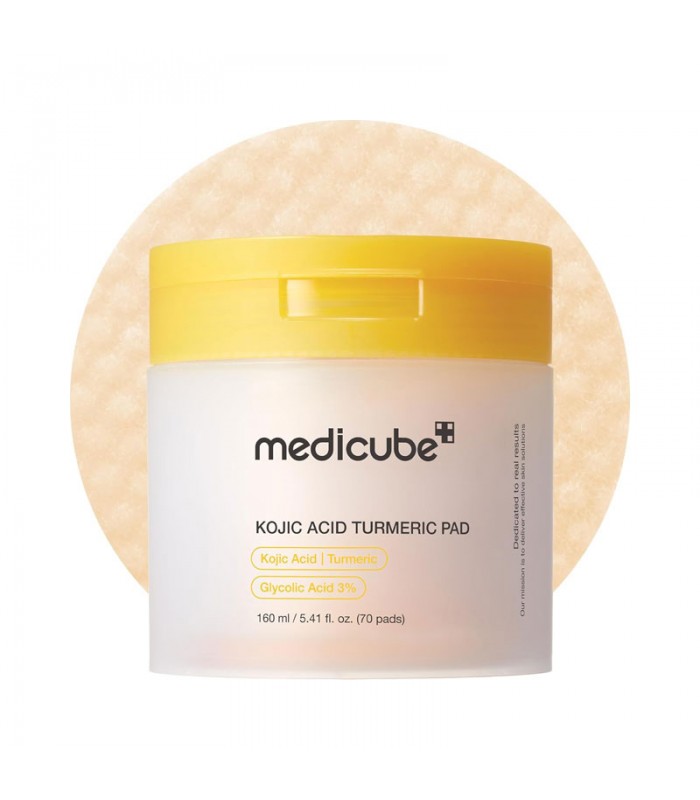Medicube Kojic Acid Turmeric Pad 70 Pads | Ilumina y Exfolia Piel