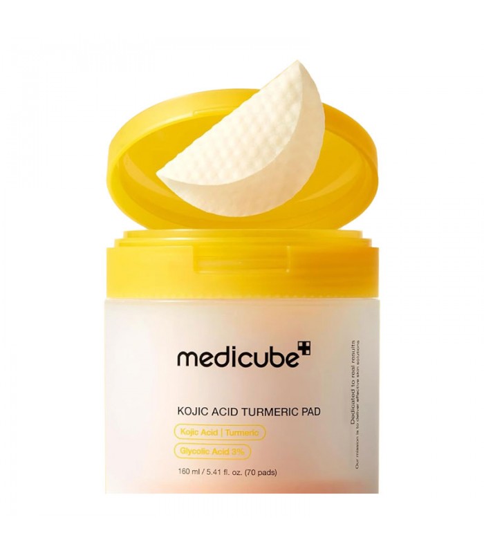 Medicube Kojic Acid Turmeric Pad 70 Pads | Ilumina y Exfolia Piel
