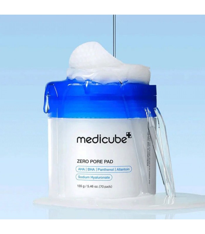 MEDICUBE Zero Pore Pad 2.0 70 Pads – Exfoliantes AHA BHA para poros y sebo