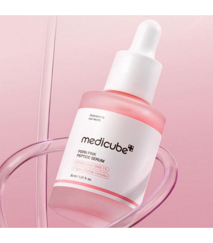 MEDICUBE PDRN Pink Peptide Serum 30ml | Serum Glow con PDRN Salmon, Peptidos y Niacinamida