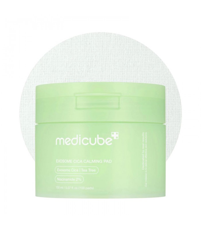 MEDICUBE Exosome Cica Calming Pad 100 pads | Pads Tonicos Soothing con Exosomas Cica y Niacinamida