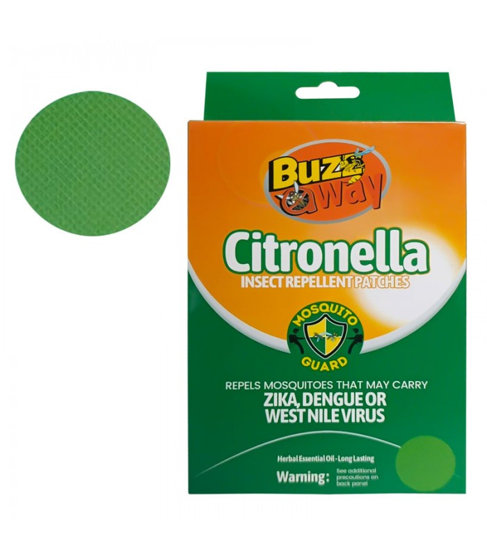 Parche Repelente de Mosquitos con Citronela Buzz Away