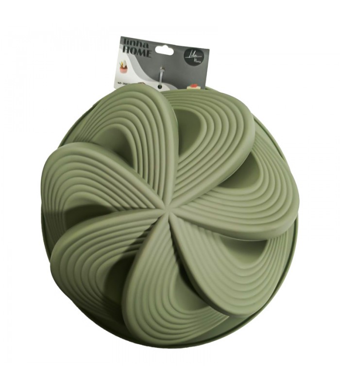 Molde de Silicona Redondo Espiral Flor para Reposteria