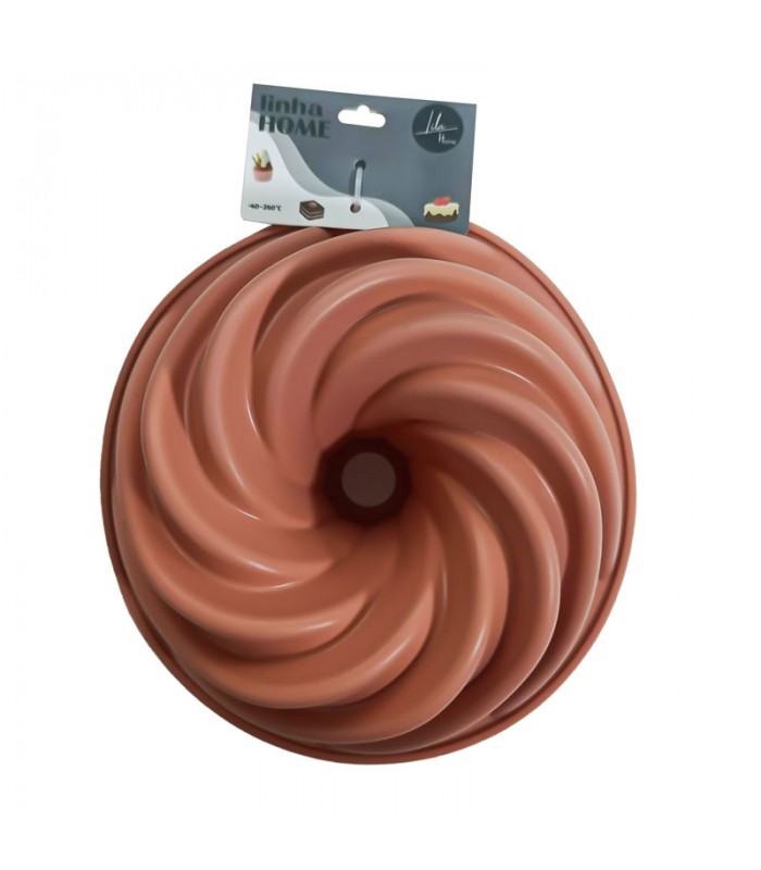 Molde de Silicona Savarin Espiral para Tortas y Budines
