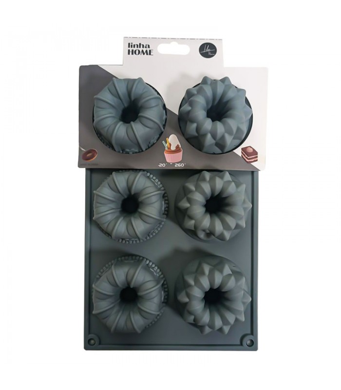 Molde de Silicona para Budin 6 Espacios