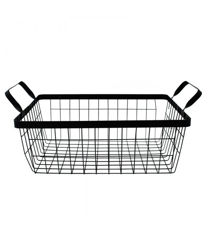 Cesta Organizadora De Metal Linha Casa