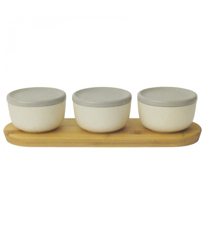 Set De Bowls BergHOFF LEO De 6 Piezas Con Base De Madera