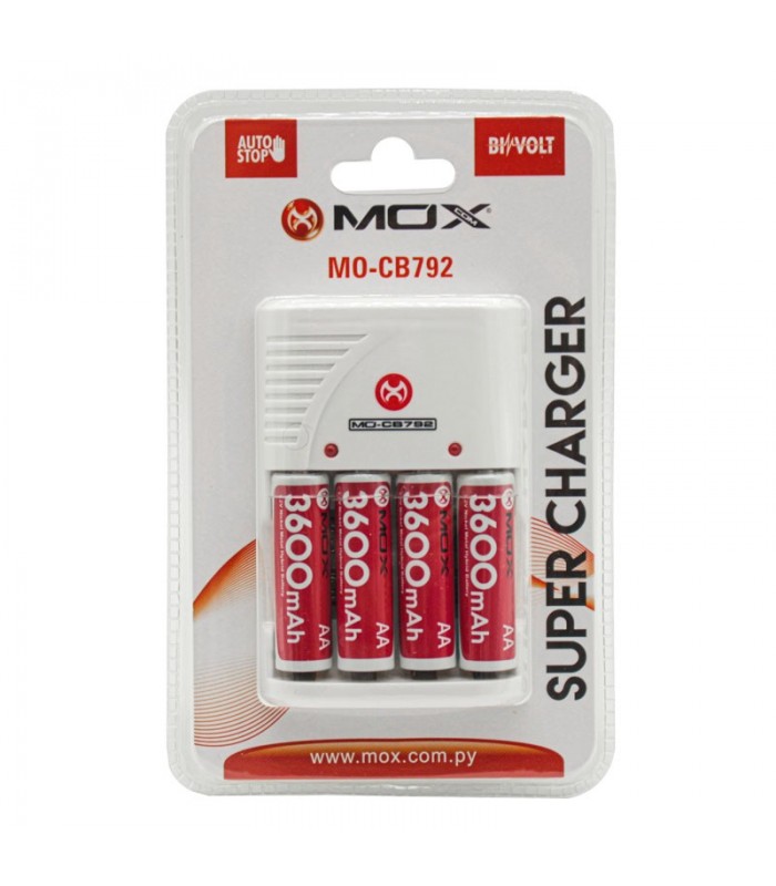 Cargador De Pila AA Super Charger MOX