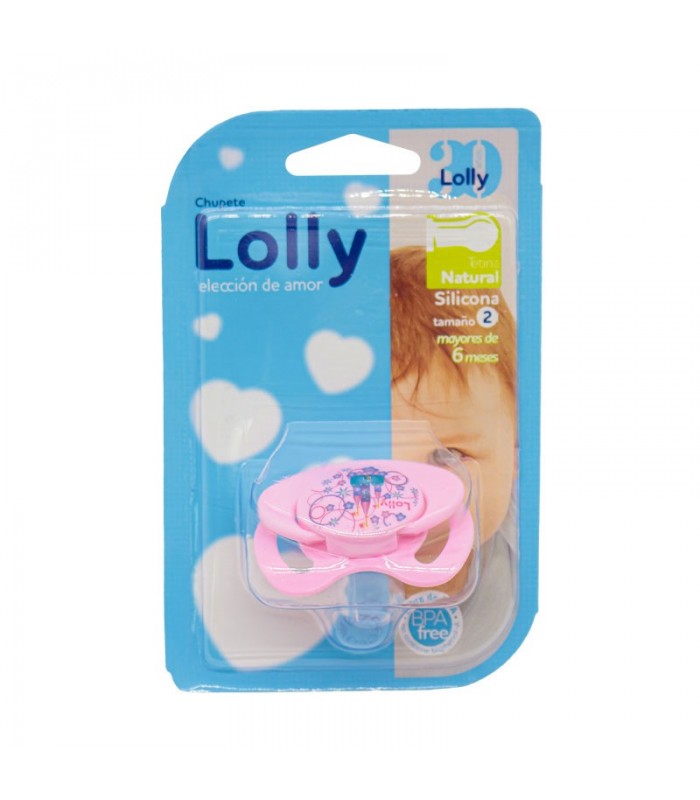 Chupete Lolly Natural Silicona Tamaño 2