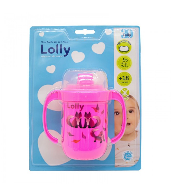 Vaso Entrenador Lolly Antifugas Con Asa 250ml