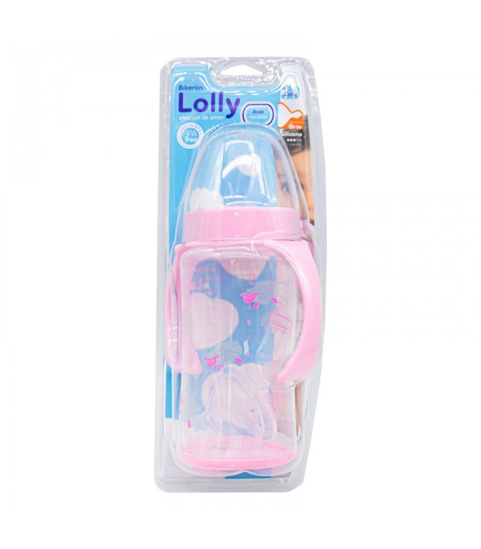 Biberon Lolly Tetina Orto Natural Con Alza