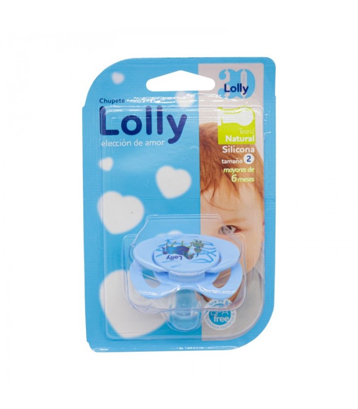 Chupete Lolly Tetina Natural Silicona Tamaño 2