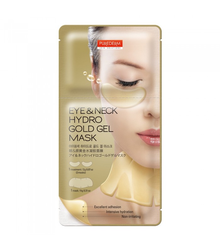 Mascarilla Facial Hydro Gold Gel Eye And Neck Purederm